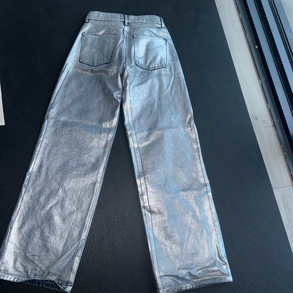 REVICE Shimmering Silver Jeans - Picture 5 of 5